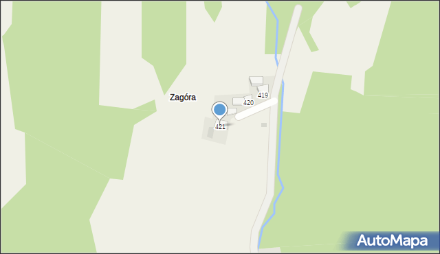 Lipnica Mała, Lipnica Mała, 421, mapa Lipnica Mała