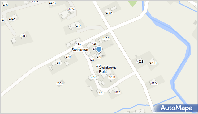 Lipnica Mała, Lipnica Mała, 427, mapa Lipnica Mała