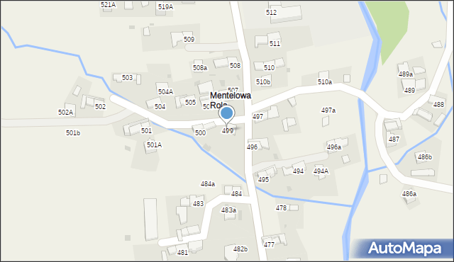 Lipnica Mała, Lipnica Mała, 499, mapa Lipnica Mała