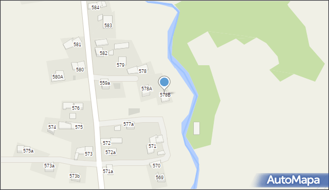 Lipnica Mała, Lipnica Mała, 578B, mapa Lipnica Mała