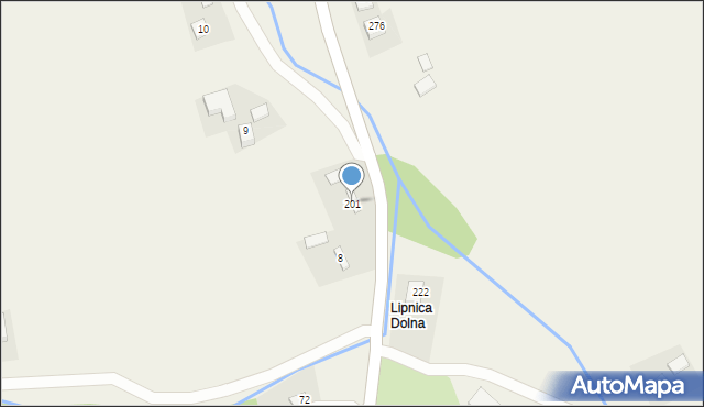 Lipnica Wielka, Lipnica Wielka, 201, mapa Lipnica Wielka