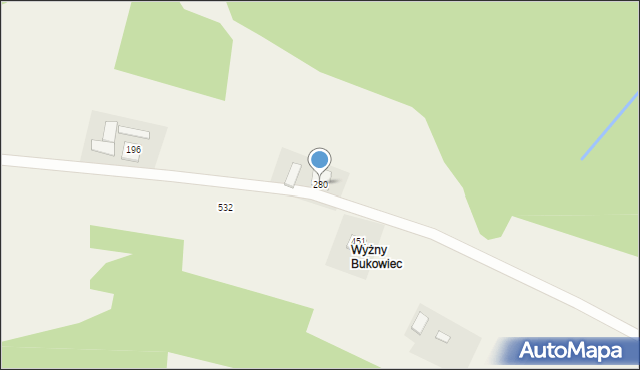 Lipnica Wielka, Lipnica Wielka, 280, mapa Lipnica Wielka