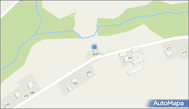 Lipnica Wielka, Lipnica Wielka, 443, mapa Lipnica Wielka