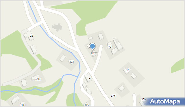 Lipnica Wielka, Lipnica Wielka, 61, mapa Lipnica Wielka