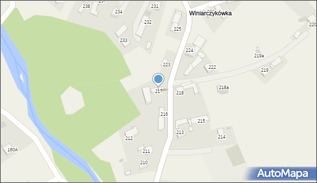 Lipnica Wielka, Lipnica Wielka, 217, mapa Lipnica Wielka