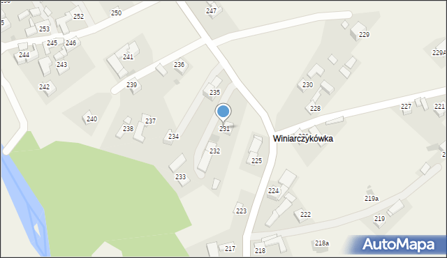 Lipnica Wielka, Lipnica Wielka, 231, mapa Lipnica Wielka