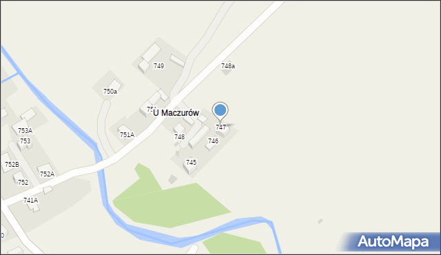 Lipnica Wielka, Lipnica Wielka, 747, mapa Lipnica Wielka