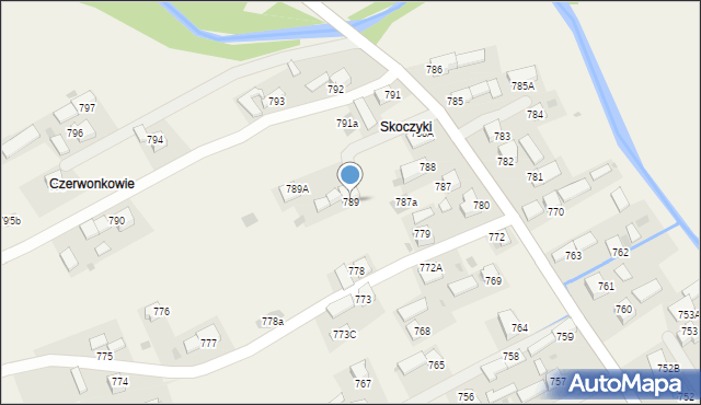 Lipnica Wielka, Lipnica Wielka, 789, mapa Lipnica Wielka