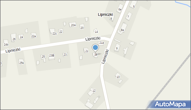 Lipniczki, Lipniczki, 18, mapa Lipniczki