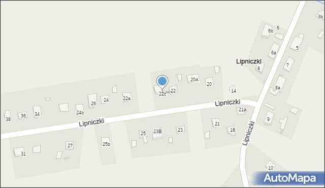 Lipniczki, Lipniczki, 22c, mapa Lipniczki