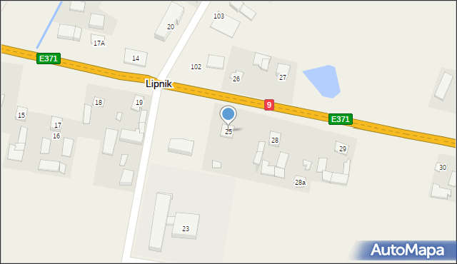 Lipnik, Lipnik, 25, mapa Lipnik