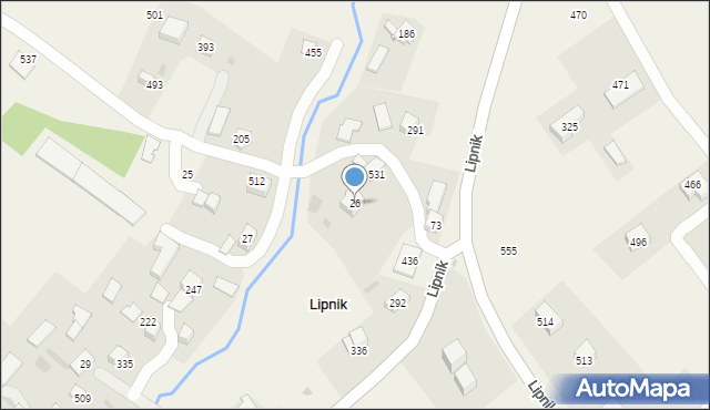 Lipnik, Lipnik, 26, mapa Lipnik