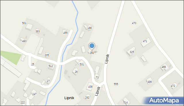 Lipnik, Lipnik, 291, mapa Lipnik