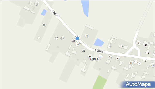 Lipnik, Lipnik, 26, mapa Lipnik