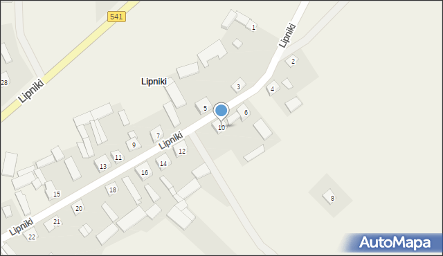 Lipniki, Lipniki, 10, mapa Lipniki