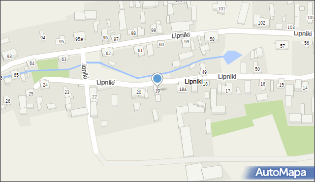 Lipniki, Lipniki, 19, mapa Lipniki