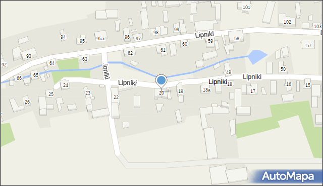 Lipniki, Lipniki, 20, mapa Lipniki