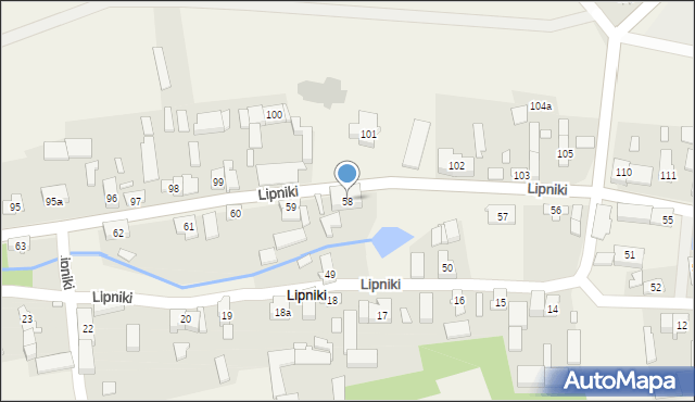 Lipniki, Lipniki, 58, mapa Lipniki