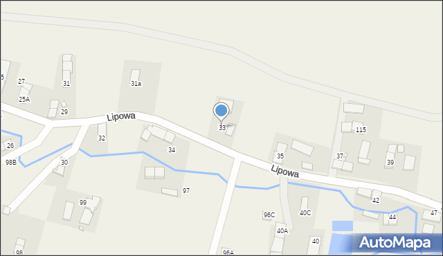 Lipowa, Lipowa, 33, mapa Lipowa