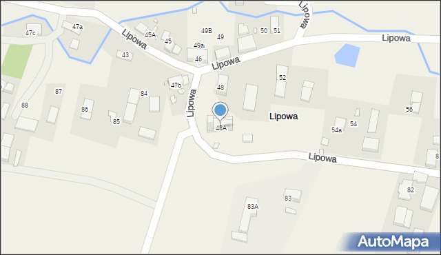 Lipowa, Lipowa, 48A, mapa Lipowa