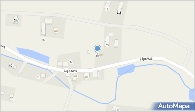 Lipowa, Lipowa, 63, mapa Lipowa