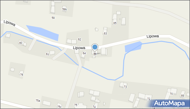 Lipowa, Lipowa, 66, mapa Lipowa