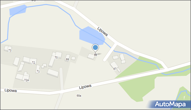 Lipowa, Lipowa, 68, mapa Lipowa