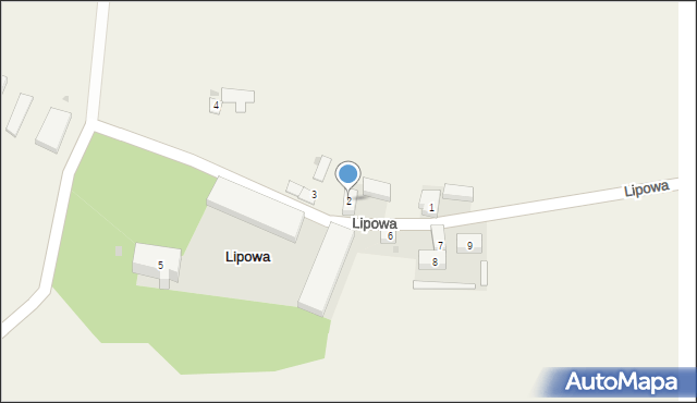 Lipowa, Lipowa, 2, mapa Lipowa