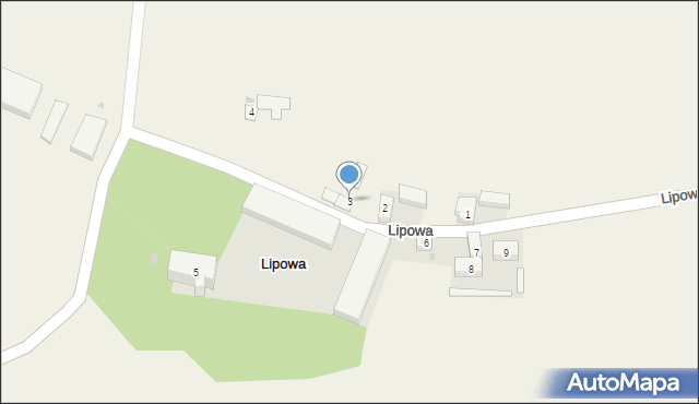 Lipowa, Lipowa, 3, mapa Lipowa