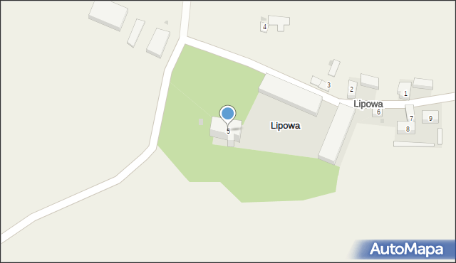 Lipowa, Lipowa, 5, mapa Lipowa