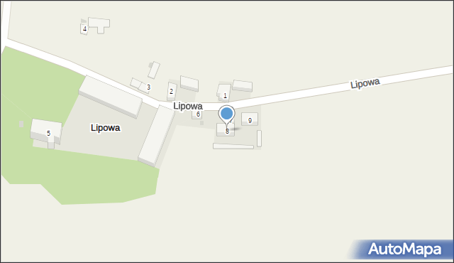 Lipowa, Lipowa, 8, mapa Lipowa