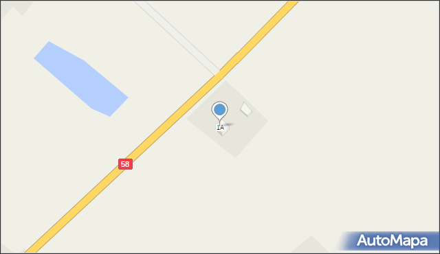 Lipowa Góra Wschodnia, Lipowa Góra Wschodnia, 1A, mapa Lipowa Góra Wschodnia