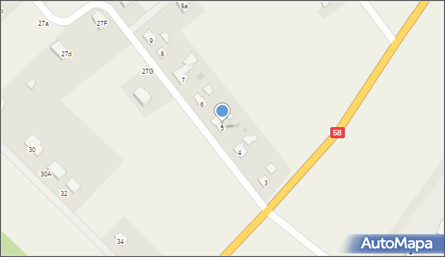 Lipowa Góra Wschodnia, Lipowa Góra Wschodnia, 5, mapa Lipowa Góra Wschodnia