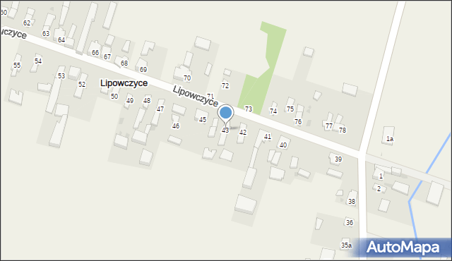 Lipowczyce, Lipowczyce, 43, mapa Lipowczyce