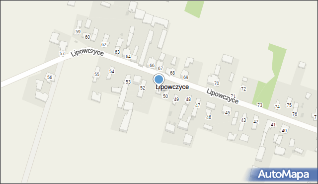 Lipowczyce, Lipowczyce, 51, mapa Lipowczyce