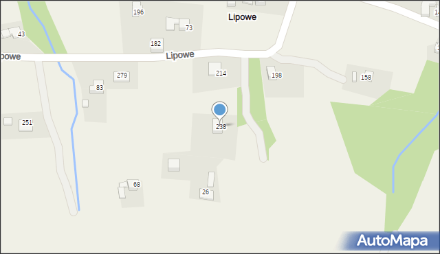 Lipowe, Lipowe, 238, mapa Lipowe