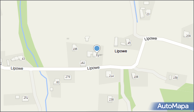 Lipowe, Lipowe, 73, mapa Lipowe