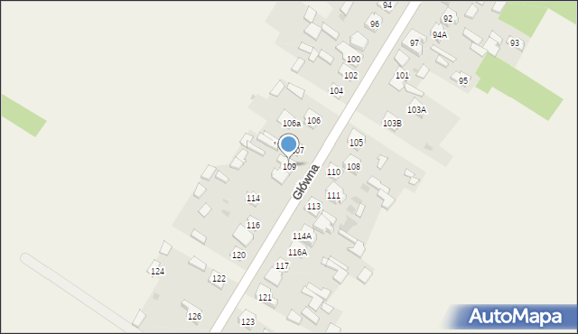 Lipowe Pole Plebańskie, Lipowe Pole Plebańskie, 109, mapa Lipowe Pole Plebańskie