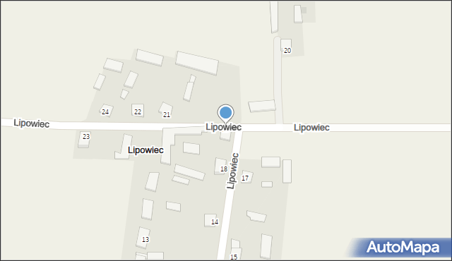 Lipowiec, Lipowiec, 19, mapa Lipowiec