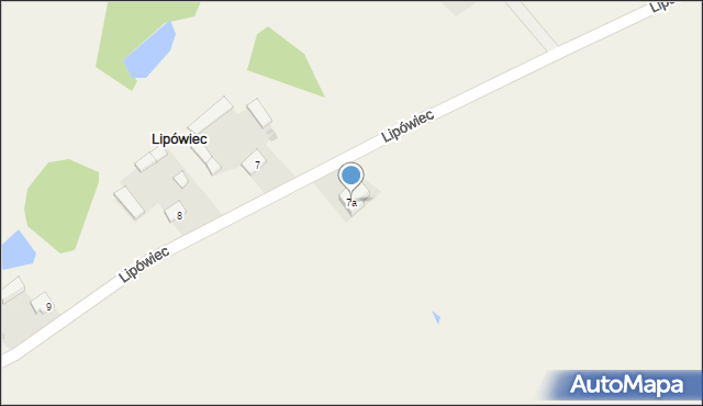 Lipówiec, Lipówiec, 7a, mapa Lipówiec