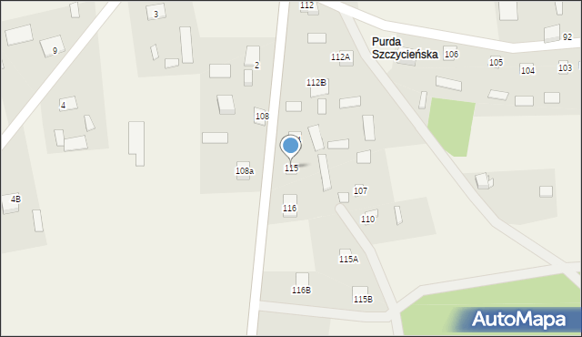 Lipowiec, Lipowiec, 115, mapa Lipowiec