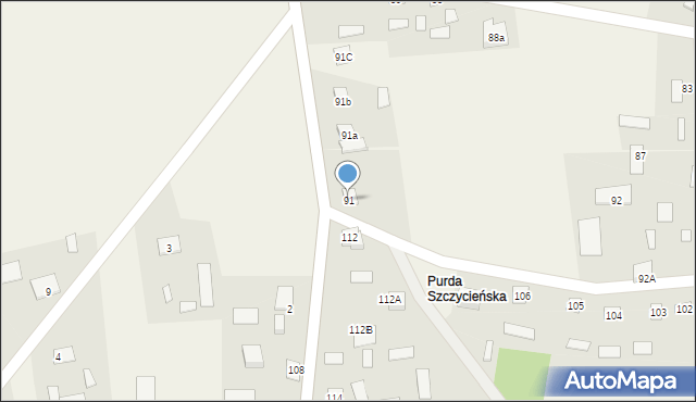 Lipowiec, Lipowiec, 91, mapa Lipowiec