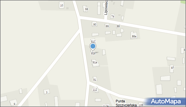 Lipowiec, Lipowiec, 91b, mapa Lipowiec