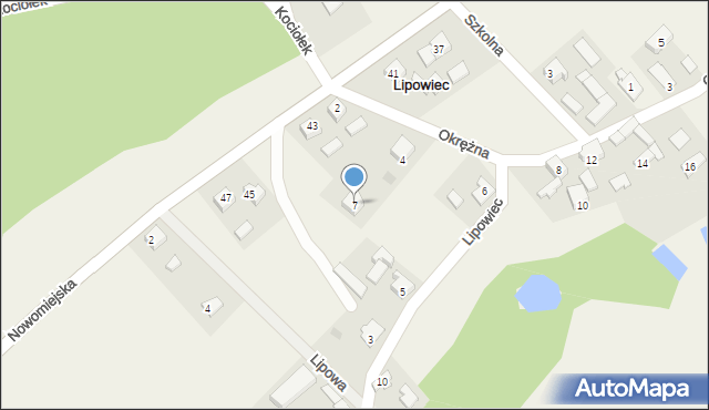 Lipowiec, Lipowiec, 36a, mapa Lipowiec