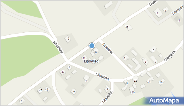 Lipowiec, Lipowiec, 39, mapa Lipowiec