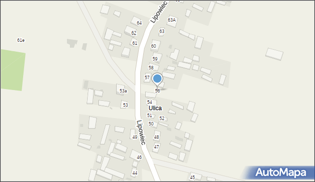 Lipowiec, Lipowiec, 56, mapa Lipowiec