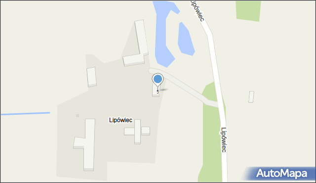 Lipówiec, Lipówiec, 5, mapa Lipówiec