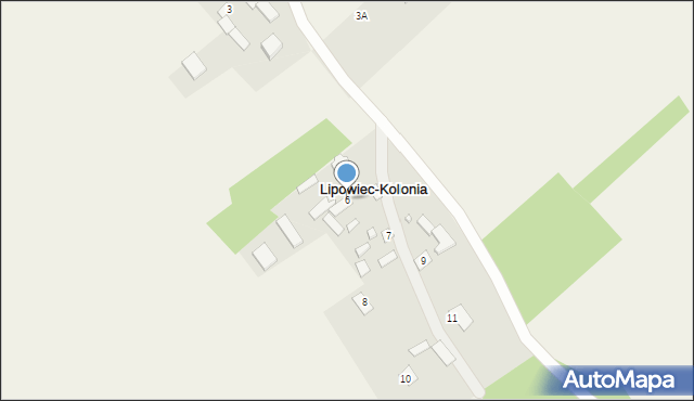 Lipowiec-Kolonia, Lipowiec-Kolonia, 6, mapa Lipowiec-Kolonia