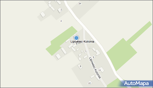 Lipowiec-Kolonia, Lipowiec-Kolonia, 6, mapa Lipowiec-Kolonia