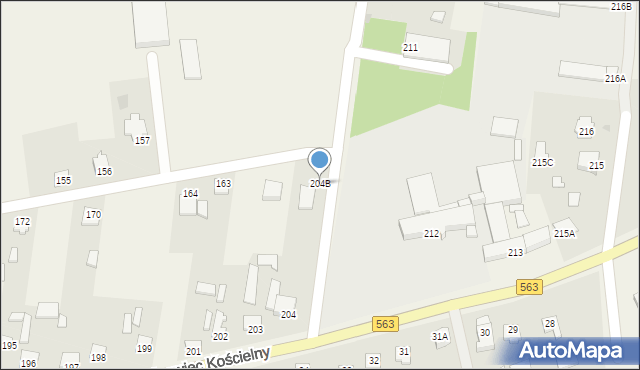 Lipowiec Kościelny, Lipowiec Kościelny, 204B, mapa Lipowiec Kościelny